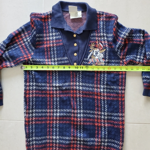 Vintage Mondi Womens Checkered Sweater - Size 34 - Picture 7 of 9